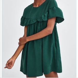 Zara Ruffled jumpsuit dress